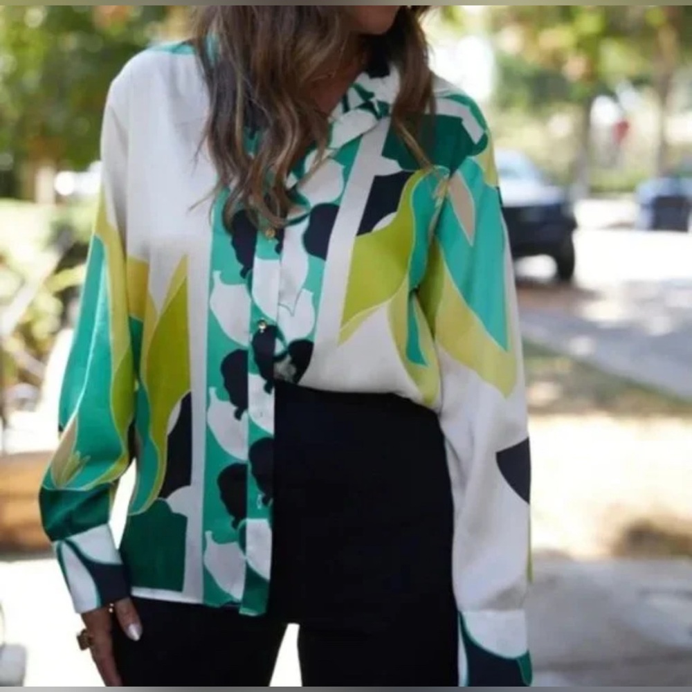 💚 VIRAL Zara Multicolor Women's Blouse
